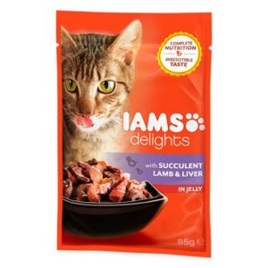 IAMS Delights - Wet Cat Food / Succulent Lamb & Liver (in jelly)