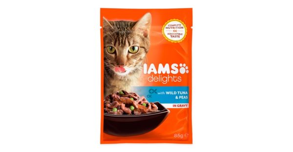 IAMS Delights - Wet Cat Food / Wild Tuna & Peas (in gravy)