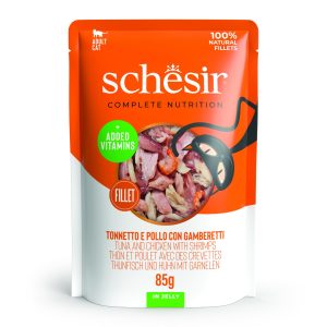 SCHESIR Pouch Tuna, Chicken and Shrimp 100g