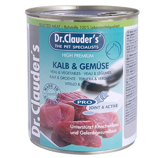 Dr. Clauder's 'Selected Meat' Veal and Vegetables 800g