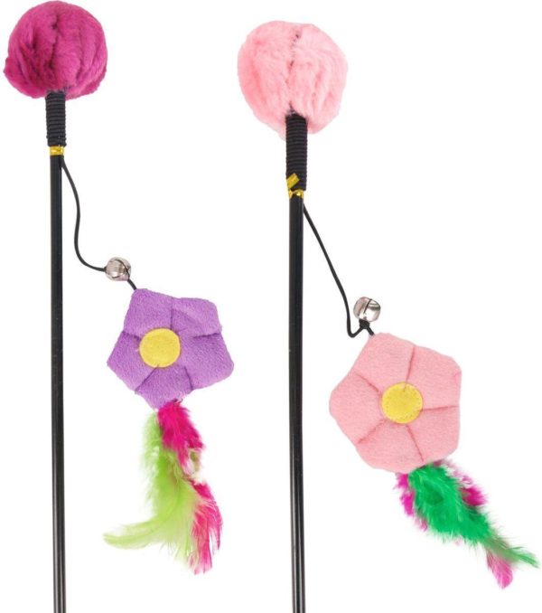 Flamingo Cat Tangler Teaser Happy Flower - Purple or Pink