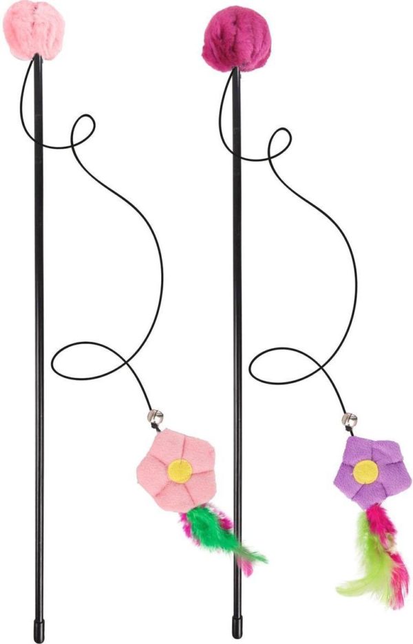 Flamingo Cat Tangler Teaser Happy Flower - Purple or Pink - Image 2