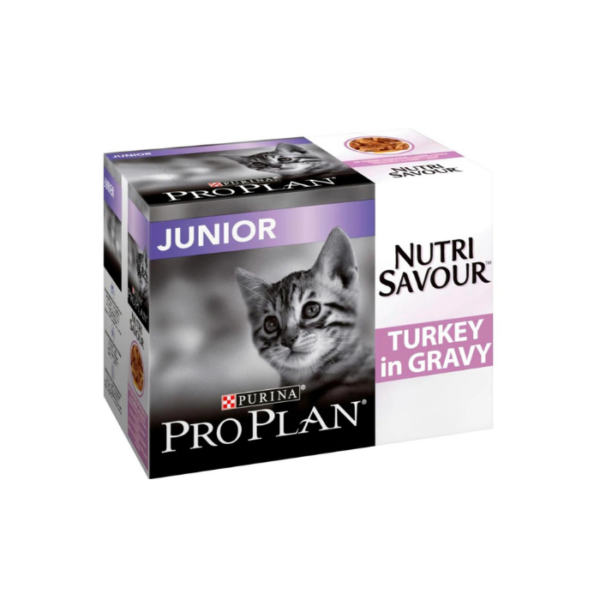 Purina PRO PLAN: NUTRISAVOUR - Junior Cat Food Turkey in Gravy 85g
