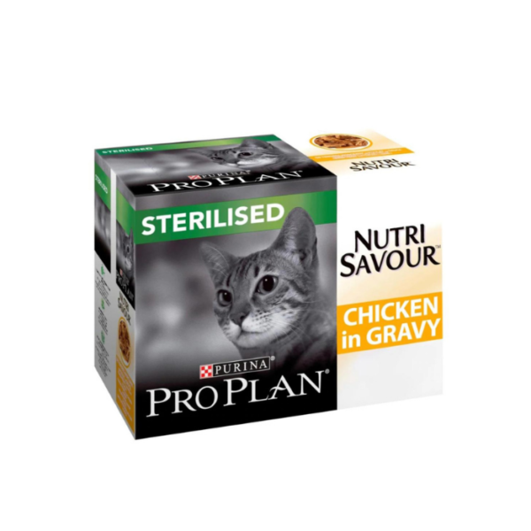 Purina Pro Plan: NUTRISAVOUR - Sterilized Cat Wet Food Chicken in Gravy 85g