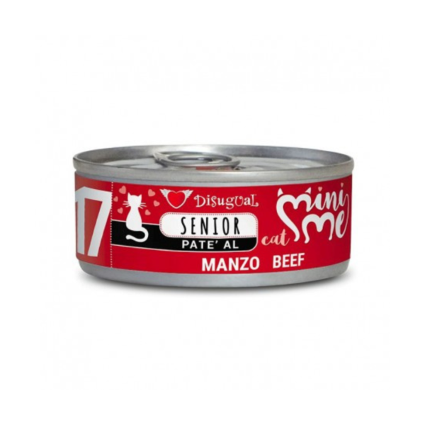 Disugual Mini-Me canned senior cat food: Beef - 85g