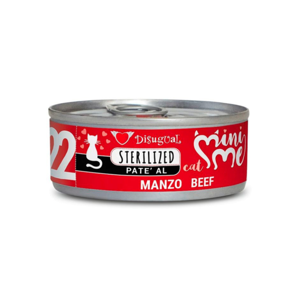 Disugual Mini-Me canned sterilized cat food: Beef - 85g