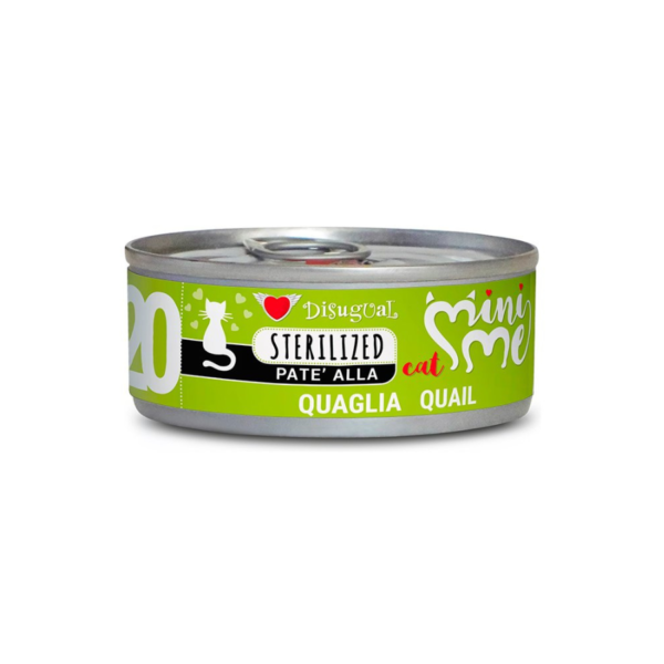 Disugual Mini-Me canned sterilized cat food: Quail - 85g