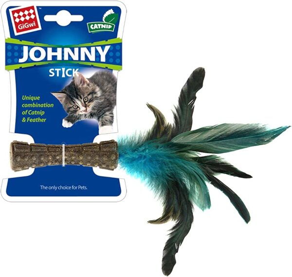 Gigwi; Johny Stick with feather for cats